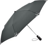 Fare LED 5471 opvouwbare paraplu met zaklamp donkergrijs windbestendig windvast stormparaplu stormbestendig stormvast extra sterk met licht flexibel frame