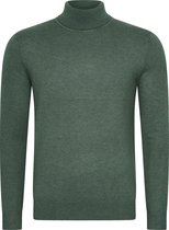 Mario Russo Coltrui - Trui Heren - Sweater Heren - Coltrui Heren - L - Eend Groen