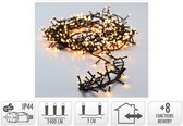 Éclairage de Noël - Guirlandes lumineuses - 1200 LED - Longueur : 24 mètres - Blanc chaud