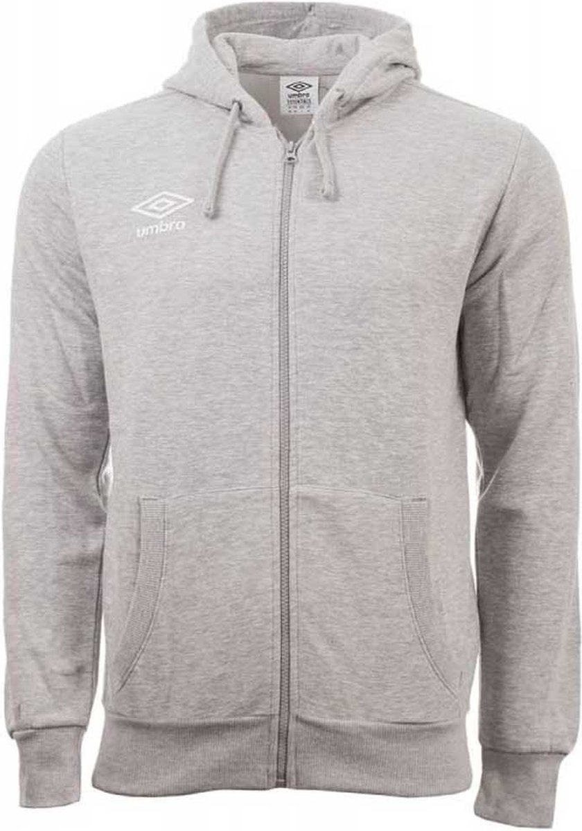 Umbro Small Logo Sweatshirt Met Rits Grijs 12 Years Jongen