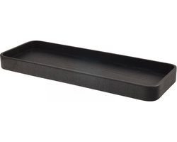 XLBoom Serve Tray 38 x 14 cm Black - Design dienblad van multiplex met anti-slip - Verkrijgbaar in Black | Walnut | Willow - Tijdloos serveerblad voor tafel, keuken en interieur