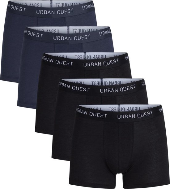 URBAN QUEST Bamboe boxershort heren - 5-pack