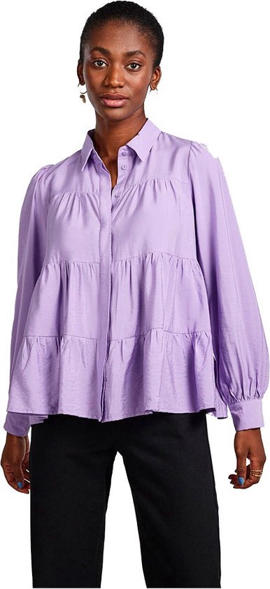 Yas Pala Chemise Manche Longue Violet L Femme bol