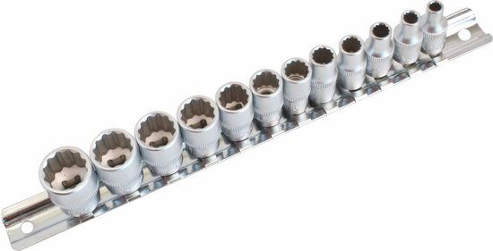 Jeu de douilles - 12 pièces - raccord 1/4 pouce - 9/16'' à 5/32'' - ASTA