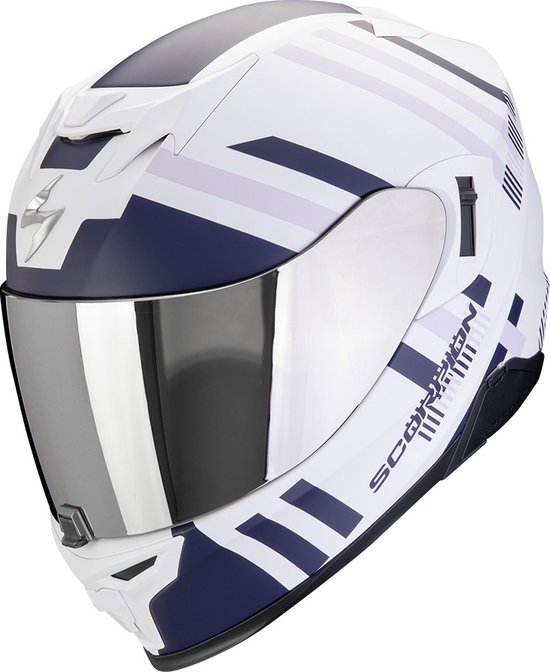 Foto: Scorpion exo 520 evo air banshee matt white blue purple l maat l helm