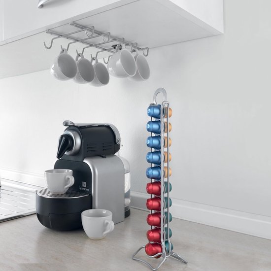 SYSYLY espresso capsulehouder met lades - Koffiecuphouder - Opbergbox geschikt voor Dolce Gusto cups - 72 koffiecups - Zwart