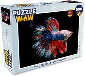Puzzel Vis - Zeedier - Staart - Blauw - Legpuzzel - Puzzel 500 stukjes