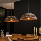 Hanglamp Waterhyacint Dome 2 lampen - Zwart nikkel