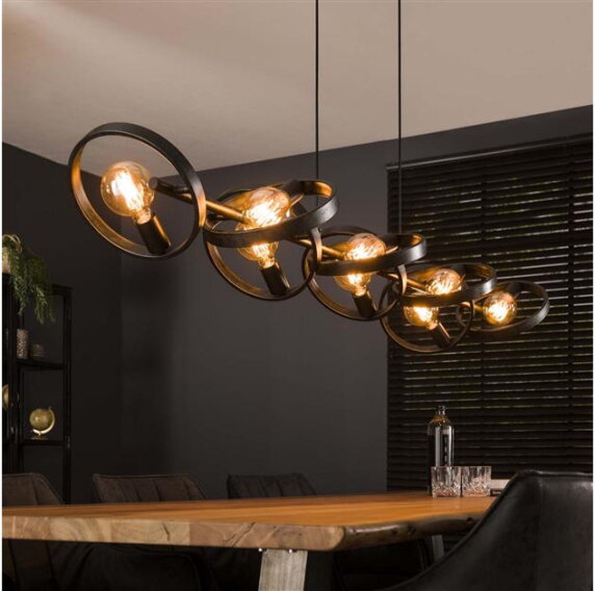 Hanglamp Hover 8 lampen- Charcoal