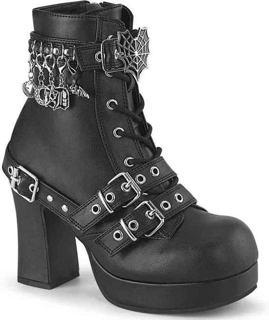 DemoniaCult - GOTHIKA66 Plateau Laarzen - US 9 - 39 Shoes - Zwart