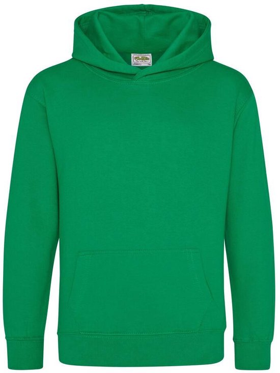 Just Hoods Kids Hoodie Kelly Green Maat 7/8 (M)