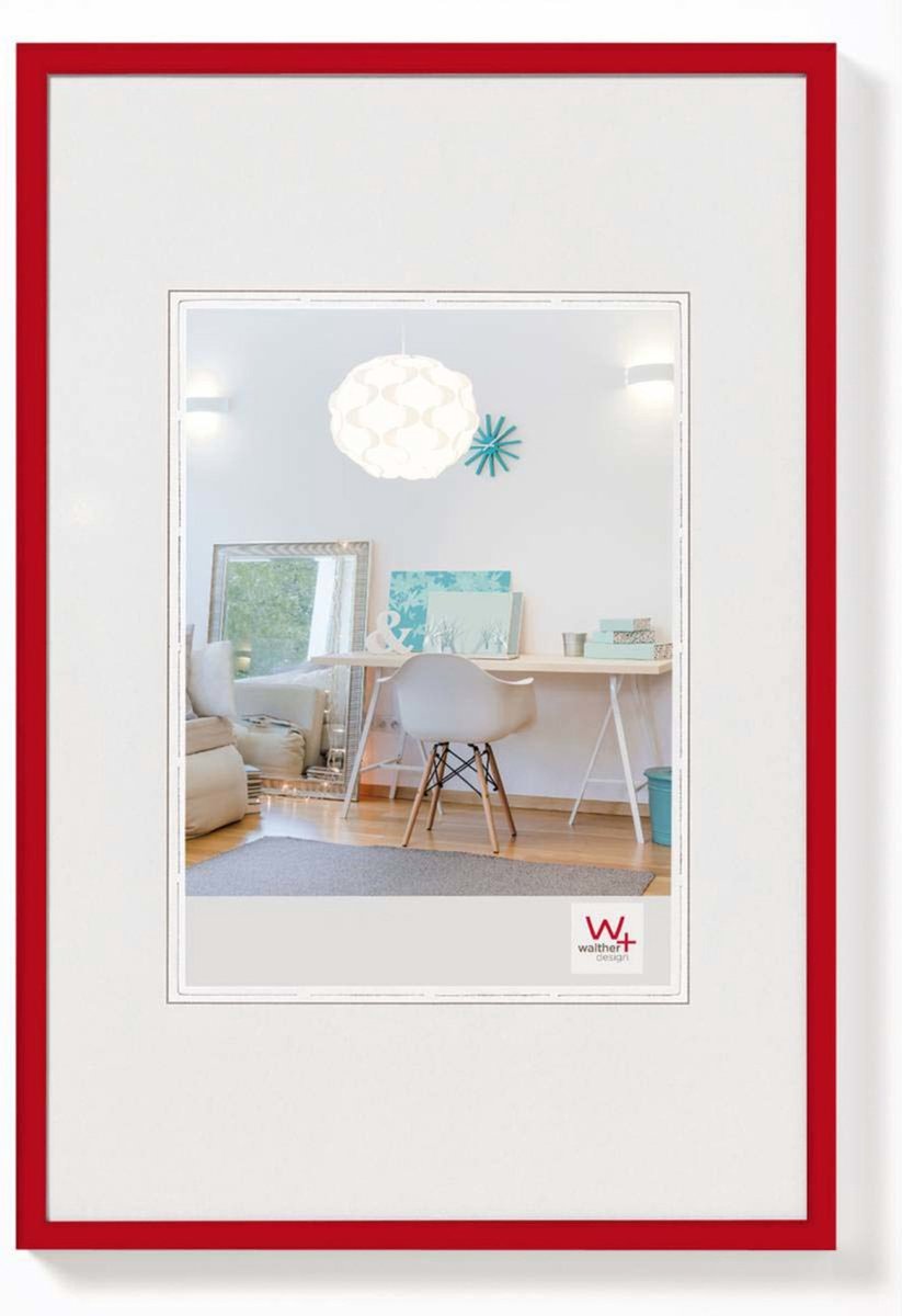 Walther New Lifestyle - Kunststof lijst - Fotoformaat 18x24 cm - Rood