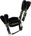 Kentucky Nylon Sheepskin Halter Soft - Black - Maat Cob