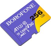 Carte mémoire Borofone MicroSD 256 Go SDXC U3 Class10 100 Mo/s