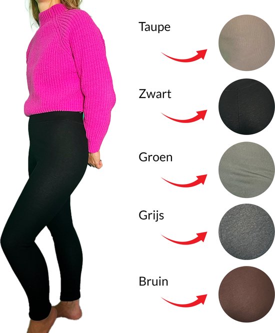 Fleece Leggings - Taupe