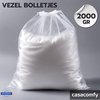 Vezelbolletjes , Kussenvulling, 2000 gr, Navulling kussen , Hoge kwaliteit , Polyester, Donszachte, Wit