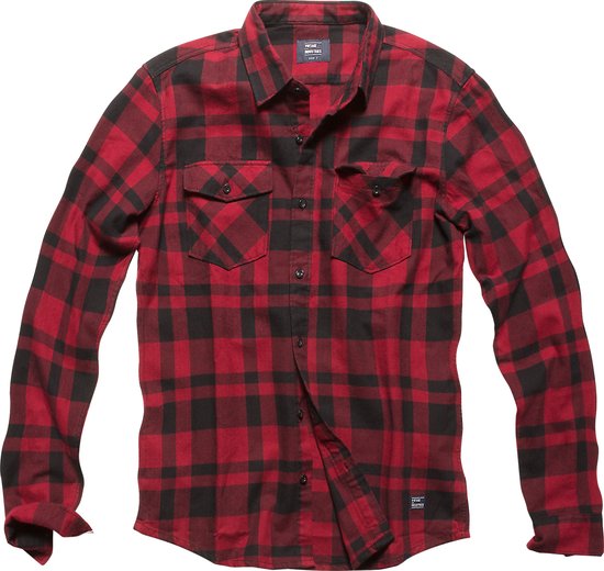 Vintage Industries Austin Shirt Red Check Heren Size : XXL