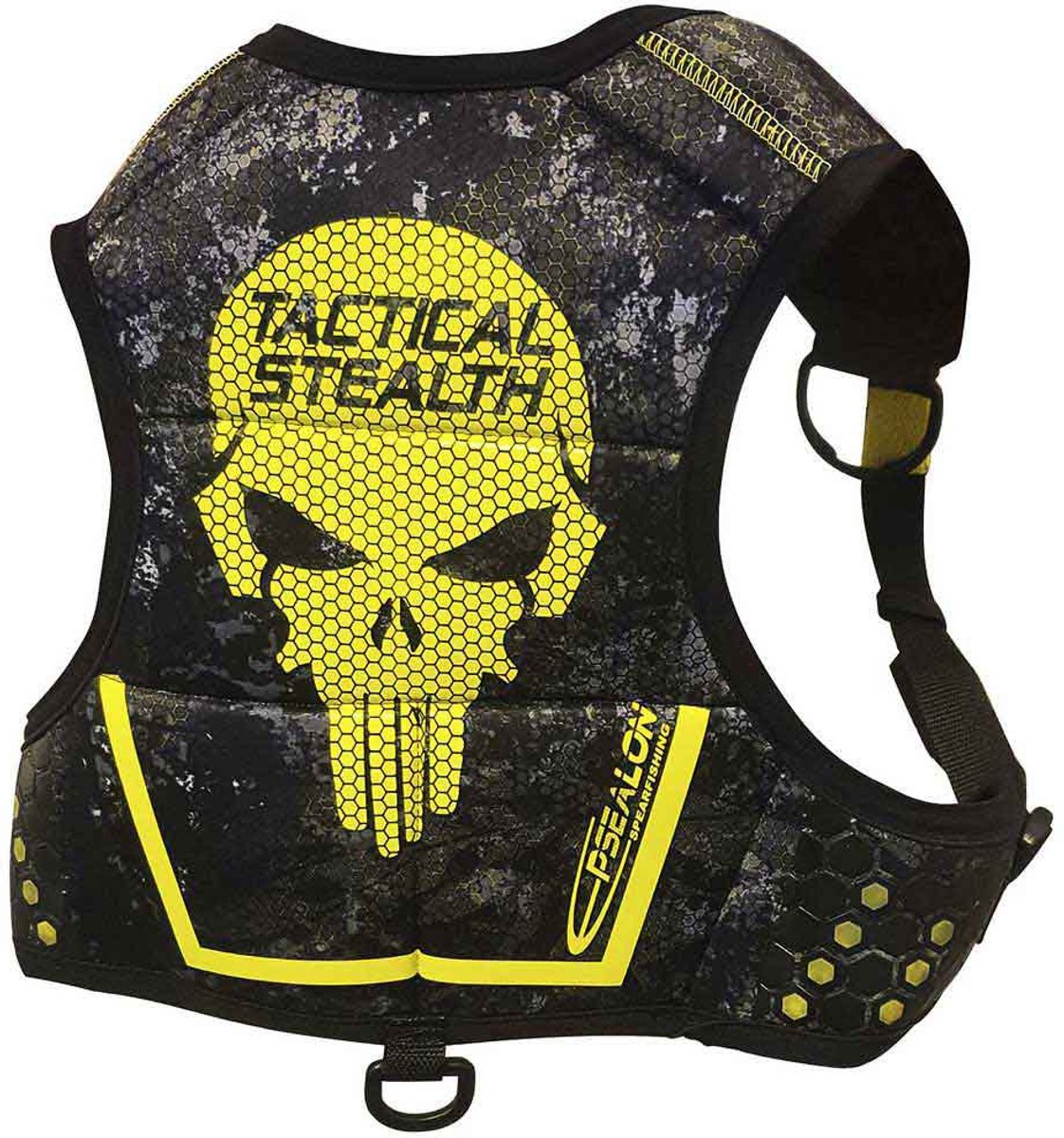 Epsealon Tactical Stealth Loodvest Voor Freediving Geel,Zwart