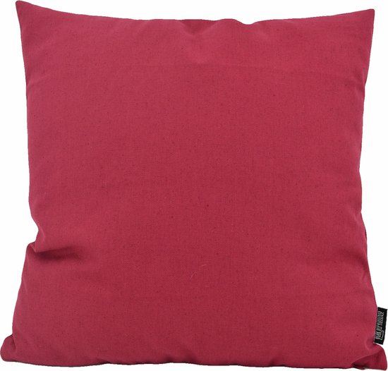 Uni Donkerrood Kussenhoes | Katoen / Polyester | 45 x 45 cm