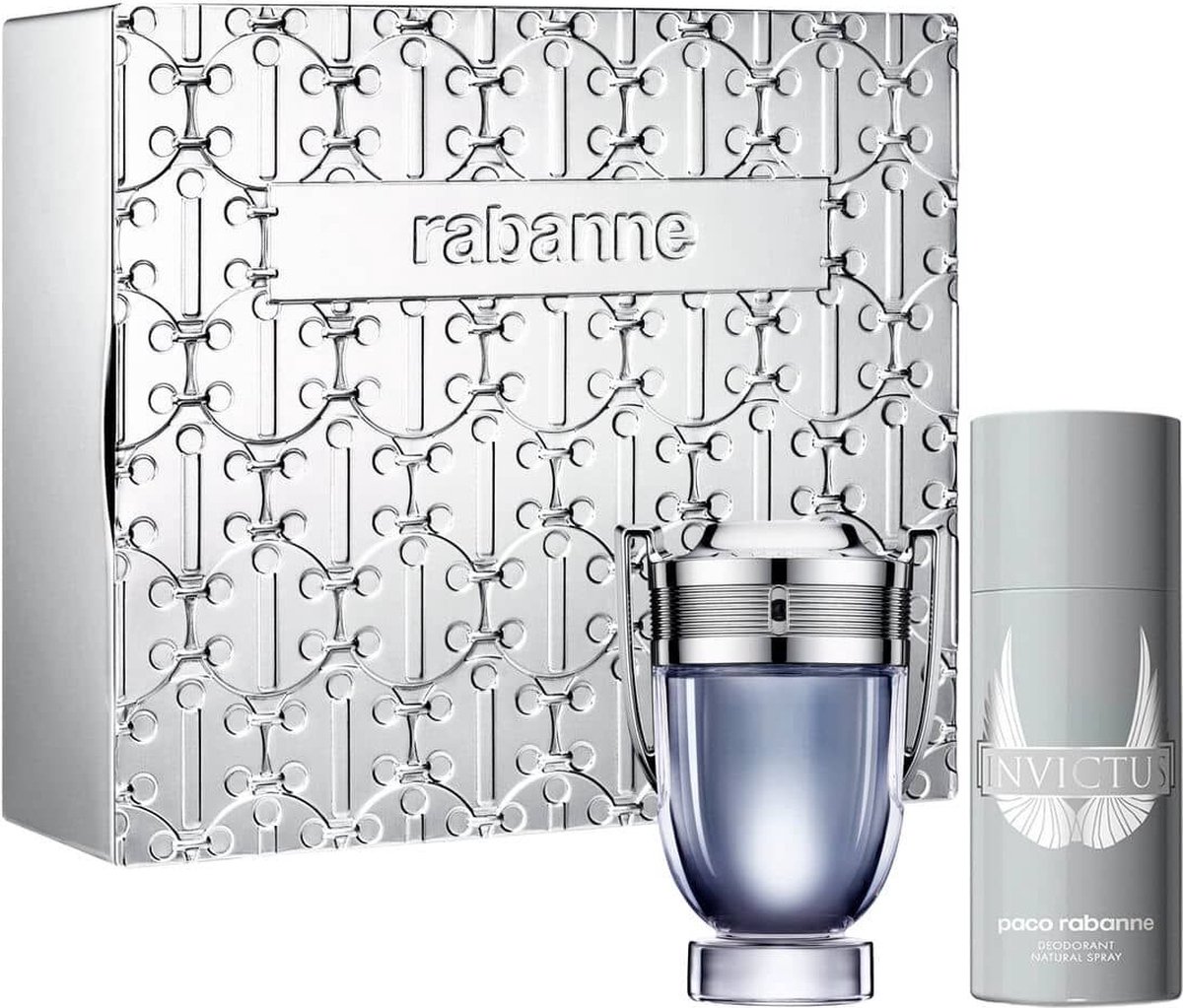 Goedkoopste Paco Rabanne INVICTUS EDT 100 ML DEO VP 150 geschenkset