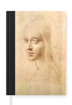 Notitieboek - Schrijfboek - Schets - Leonardo da Vinci - Notitieboekje klein - A5 formaat - Schrijfblok