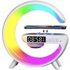 Wake-up light - Wekkerradio - Slaaptrainer Lamp - Draadloos opladen - Bluetooth - Muziek speaker