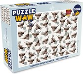 Puzzel Schotse hooglander - Koe - Dieren - Legpuzzel - Puzzel 1000 stukjes volwassenen