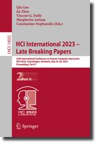 Lecture Notes in Computer Science- HCI International 2023 – Late Breaking Papers