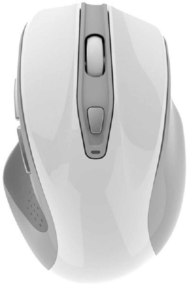 Draadloos muis - Ergonomische muis - Gamingmuis - Gamer muis - Draadloze computermuis - Wireless - met DPI knop | Wit G-528
