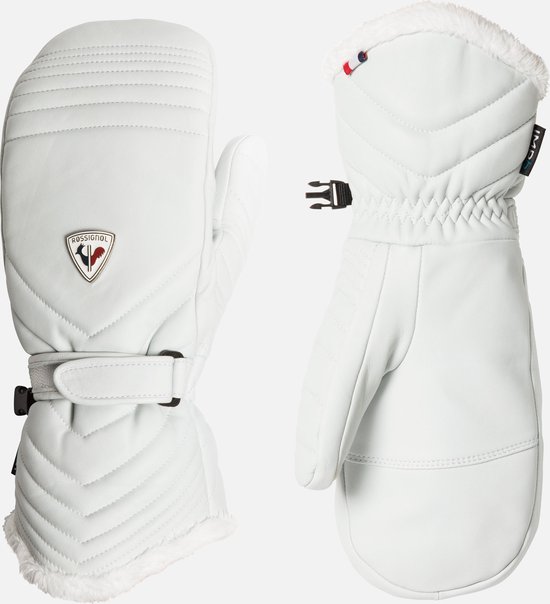 Moufles de ski Rossignol Select Leather Impr - blanc - taille 8