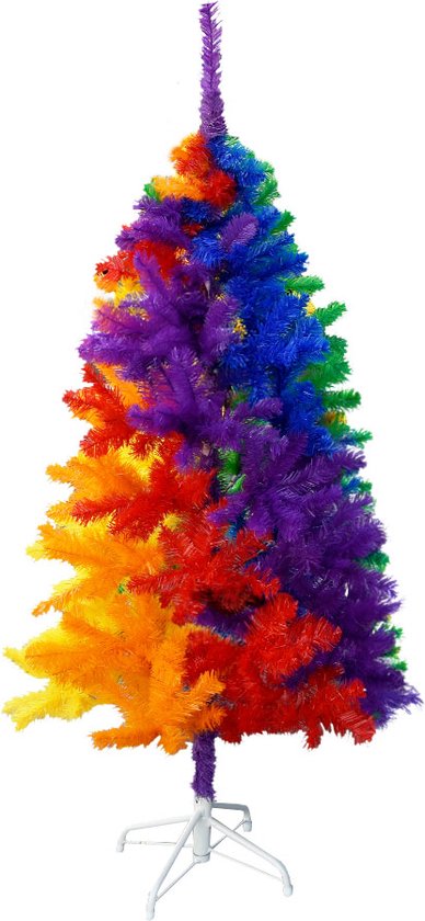 Regenboog Kerstboom - 150 x 60 cm - Regenboog kleuren - Kerst versiering - Originele Kerstboom