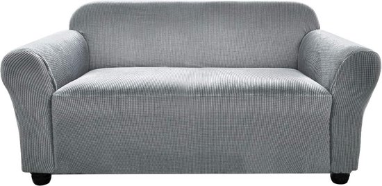 1-delige stretch antislip bankhoes, spandex jacquard bankhoes, wasbare pasvorm elastische zachte meubelbeschermer voor bank voor leren bank en bank (190-228 cm, 3-zits, lichtgrijs)
