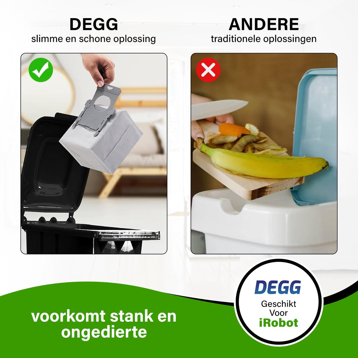 DEGG - Sacs d'aspirateur de rechange pour iRobot Roomba