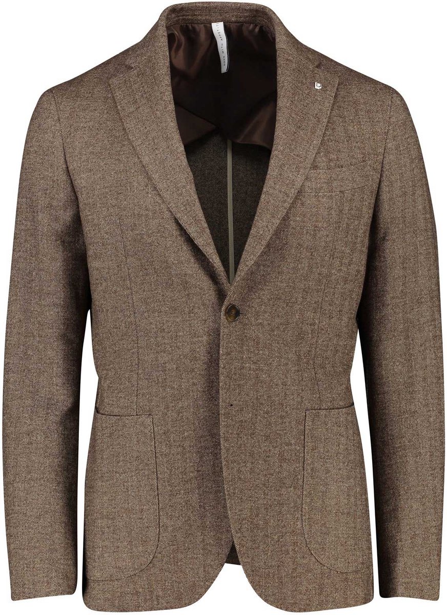 Born With Appetite Colbert Bruin Lugano Jacket Wool Herringbon ...