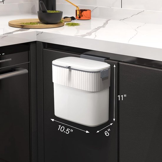 LxsNyvantic Opvouwbare keukenafvalemmer, 10 l, hangend LxsNyvantic Opvouwbare keukenafvalemmer, 10 l, hangend