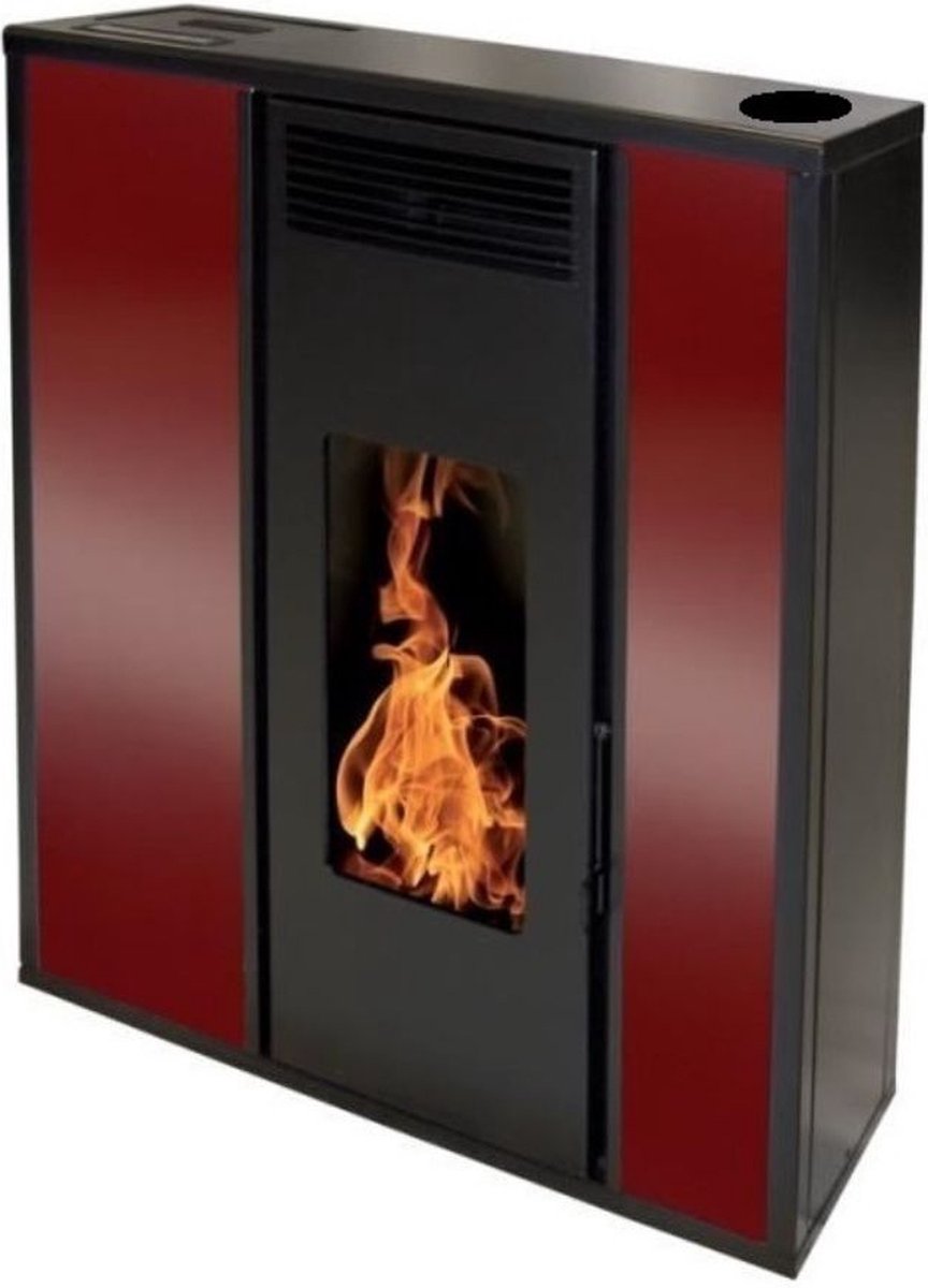 TESSA met concentrische aansluiting - 8,8 kW pelletkachel - slim - Bordeaux