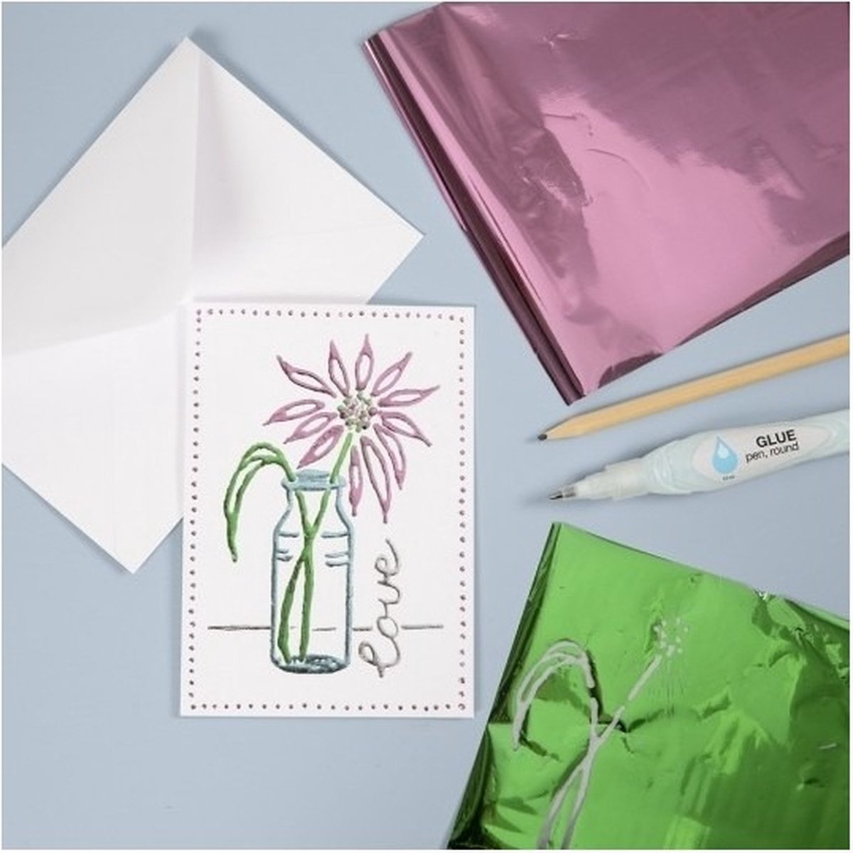 Feuilles De Transfert WOLOVO Or Et Couleurs - 50 Pièces Prédécoupées - Sans Chaleur