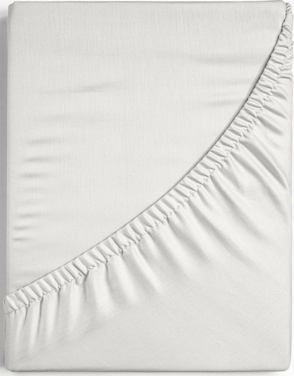 Hoeslaken - Katoen satijn - Ecru - Creme - 140x200cm - Dreamers Den