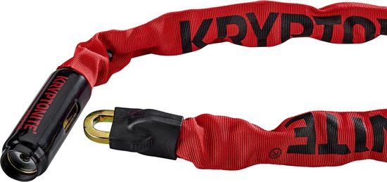Kryptonite Keeper 785-ketting met Geïntegreerd Slot - Kettingslot Fiets - Fietsslot met Ketting voor Elektrische Fiets - 85 cm - Staal - Rood van Kryptonite — afbeelding 5