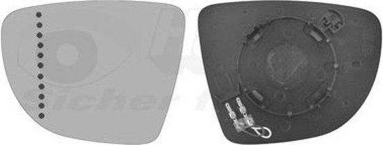 Glace Rétroviseur Pour Nissan Micra - Compatible Renault 7701040426, 7700826599 - Pièce De Rechange