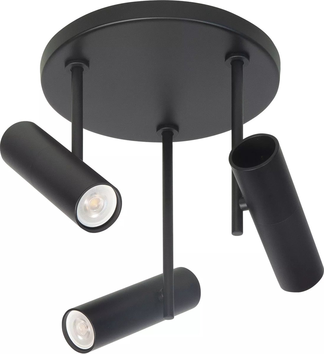Spot Trend 3 lichts Ø 20 cm incl mini GU10 zwart
