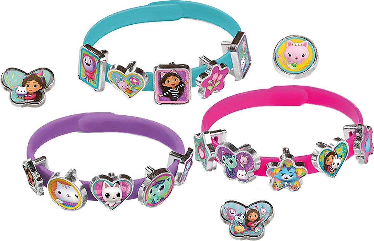 Gabby’s Poppenhuis Totum 3 schuif armbandjes maken met 18 schuifbedels | speelgoed meisjes vanaf 3 jaar Gabby’s Dollhouse — afbeelding 13