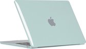 Mobigear Coque brillante adaptée pour Apple MacBook Air 15 pouces A2941 (2023) Cover Hardshell MacBook Case - Vert