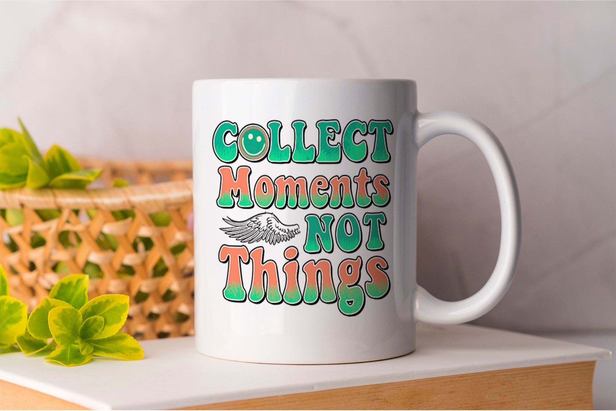 Mok Collect Moments Not Things - Travel - Gift - Cadeua - Wanderlust - Adventure - Explore - TravelGoals - Reizen - Avontuur - Ontdekken - Vakantie