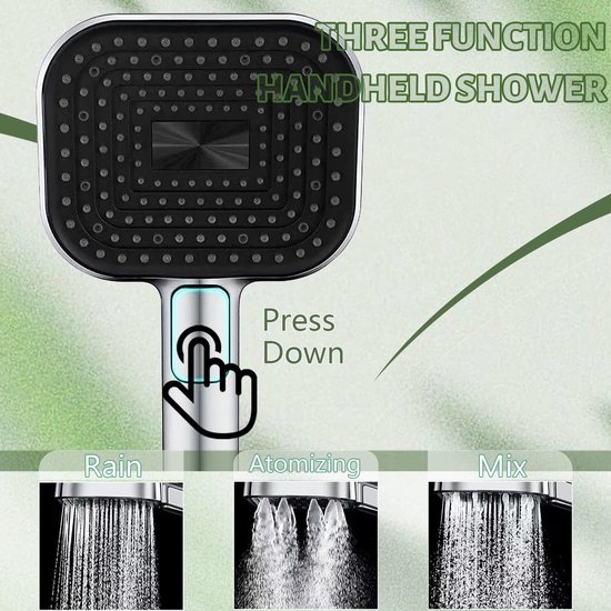 Douchekop Regendouche Douchekop Waterbesparende handdouche Druk