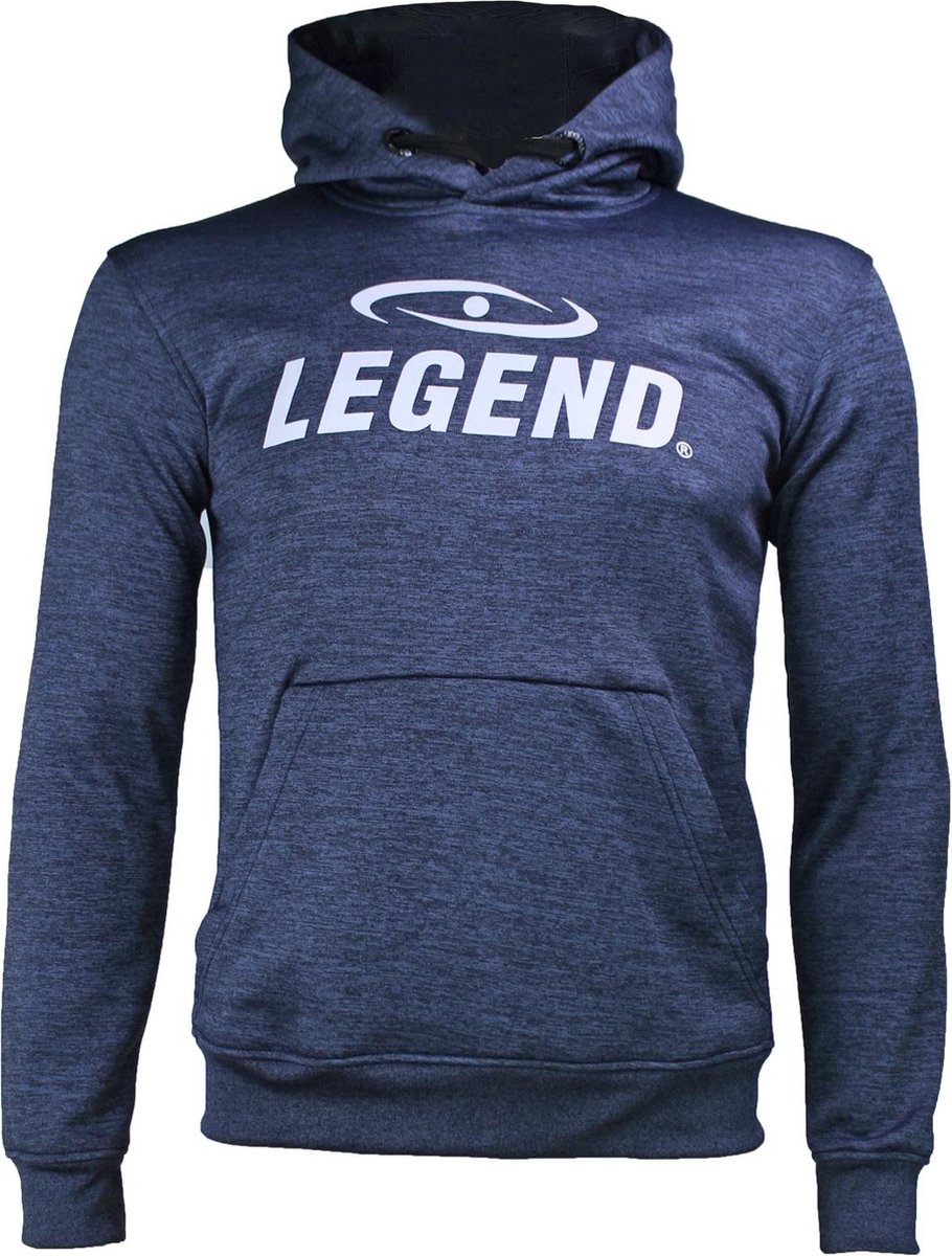 Hoodie dames/heren trendy Legend design Navy Blauw 8-9 jaar