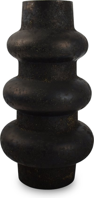 Vase Grès Blanc 21x38,5cm Collection Tubo | Format Moyen | Style Rustique Contemporain