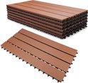 Floordirekt WPC-tegels Royal 60x30 Cm – Kliktegels In Houtlook, Weerbestendig, Met Drainage, Lichtbruin