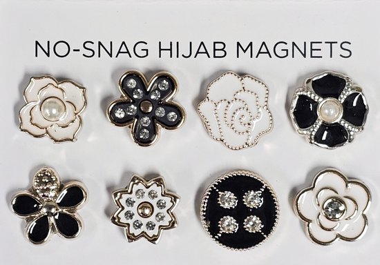 Fako Bijoux® - 8x Magnetische Broche - Hoofddoek Magneet - Sjaal - Hijab Accessoires - Abaya - 17mm - 8 Stuks - Cadeau Set 2
