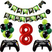 Snoes Mega Game Gamers Helium Verjaardags Ballonnen Feestdecoratie Red Cijfer Ballon nr 8
